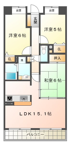 ラウムズ垂水の間取り
