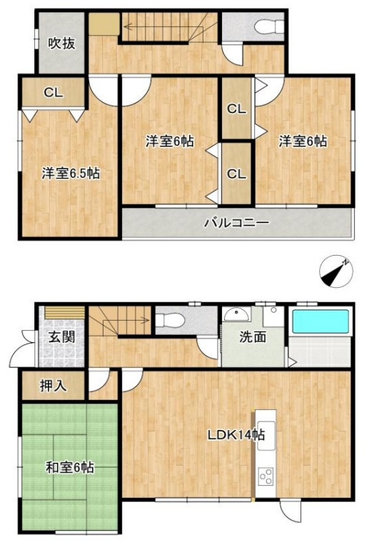 神戸市西区水谷1丁目の間取り