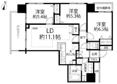 ブランズタワー南千住の間取り|24階部分・角部屋住戸につきまして日当り・通風・眺望良好。新規フルリノベーションマンション。
