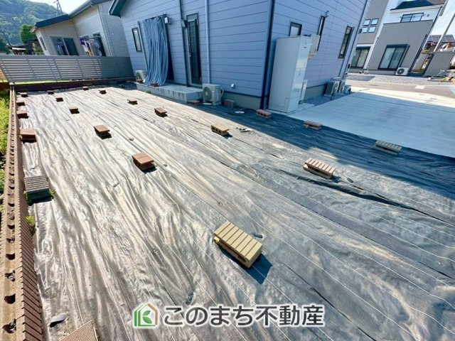 鹿沼市玉田モデルハウスの庭|大きなお庭でご家族や友人を招いてＢＢＱもできますね！お子様の水遊びにもぴったりです☆
