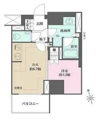 台東区東上野５丁目の賃貸マンションの間取り
