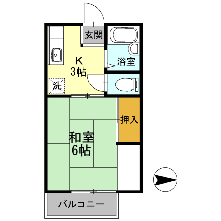 メゾン南万々の間取り