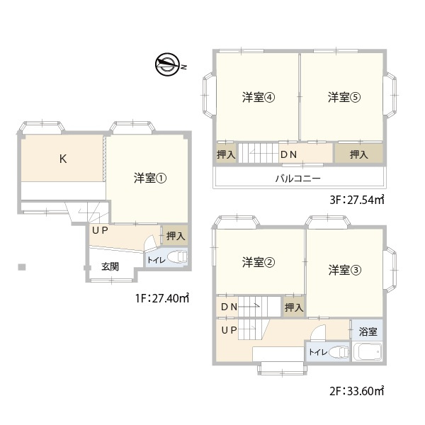 中古/さいたま市南区松本3丁目の間取り|5K
