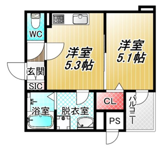 【間取り】 | Lino久宝寺