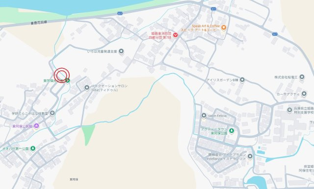 【地図】 | 姫路市四郷町東阿保第12（全3棟）1号棟