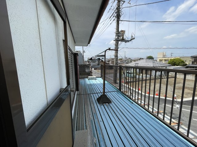 高崎市吉井町吉井　中古400のバルコニー