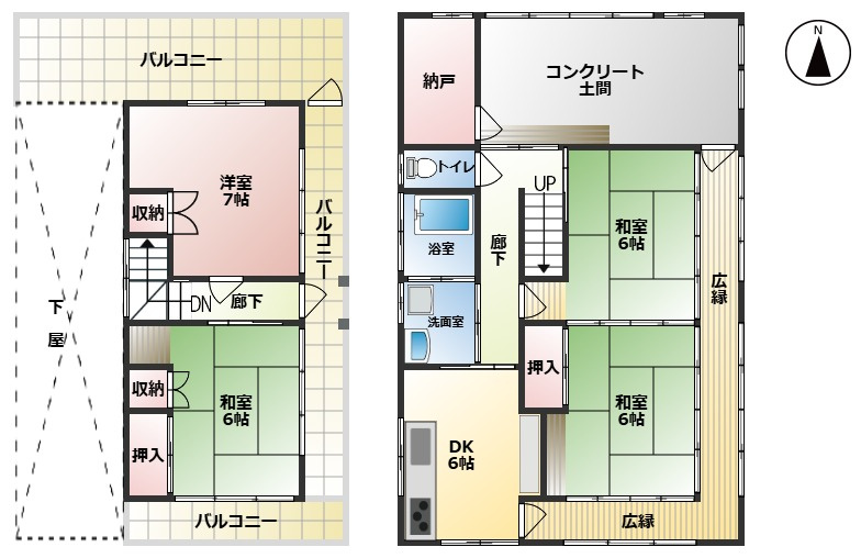 高崎市吉井町吉井　中古400の間取り