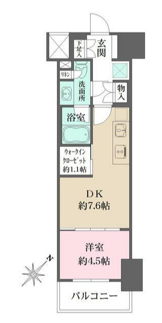 ザ・パークワンズ渋谷本町の間取り