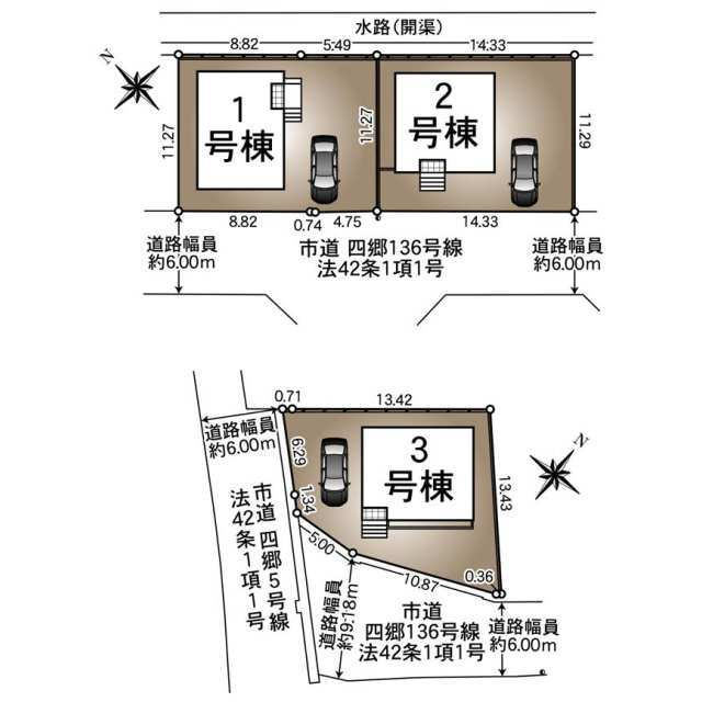 姫路市四郷町東阿保第12（全3棟）3号棟の間取り|3号棟です。