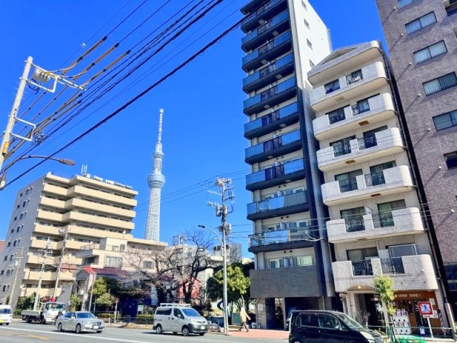 本所吾妻橋アムフラット　7階　角　部屋　リ　フォーム済 　家具付の外観