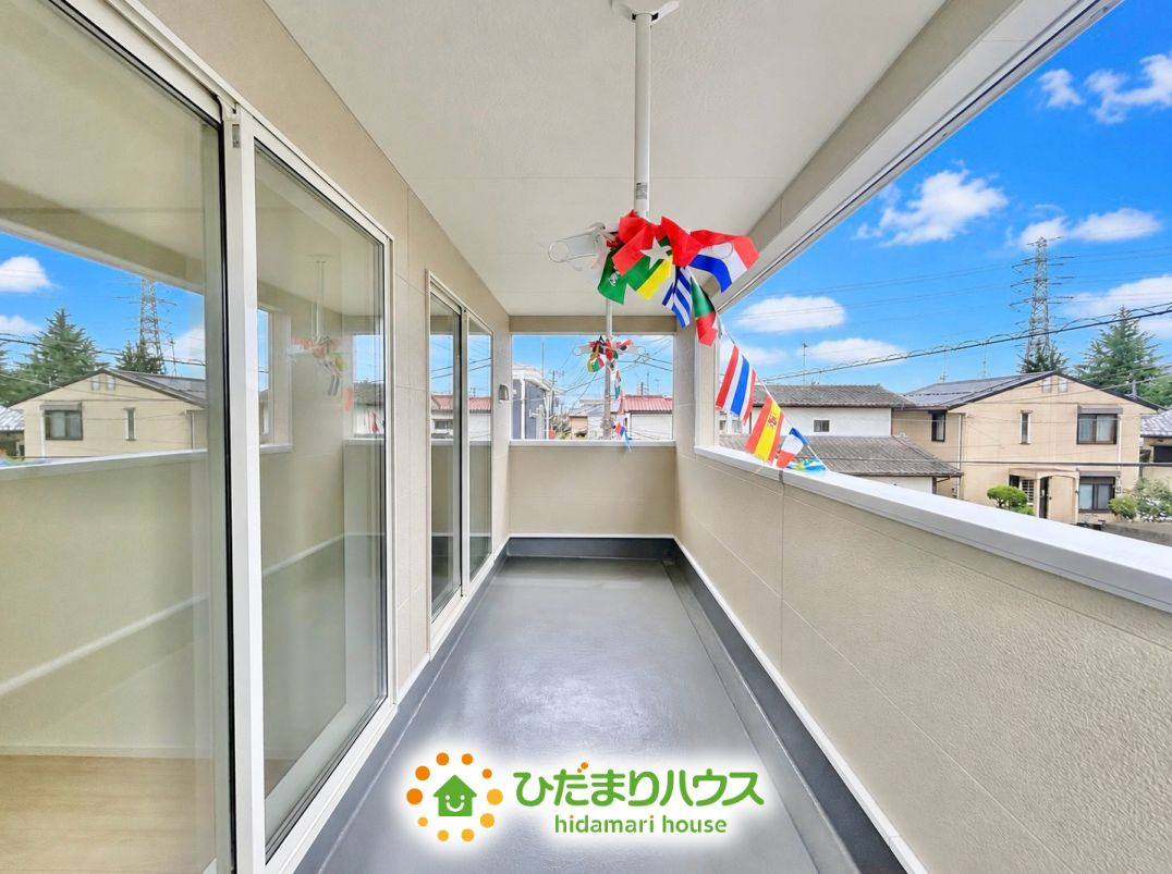 杉戸町下高野第24　新築一戸建て　クレイドルガーデンのバルコニー