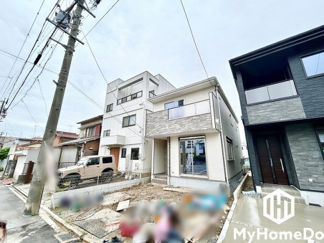 北区八代町　1期　の前面道路含む現地写真