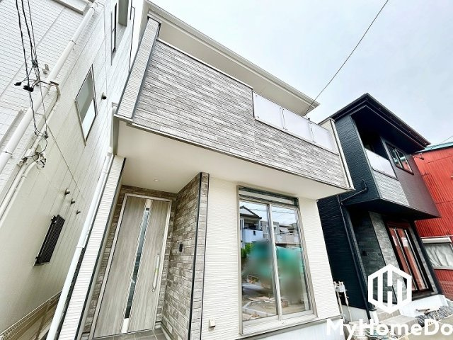 北区八代町　1期　の前面道路含む現地写真