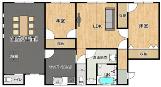 【間取り】 | 丹波篠山市北野新田　戸建て