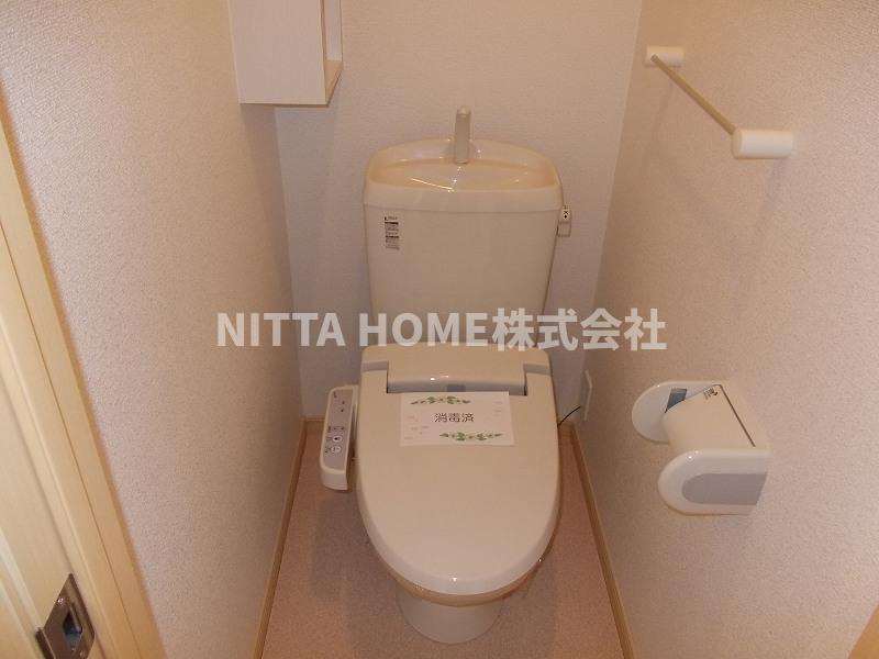 豊岡市九日市上町のアパートのトイレ|もちろん、ウォシュレット付き◆