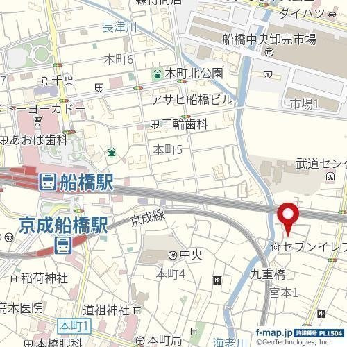 （仮称）船橋市宮本１丁目計画の地図