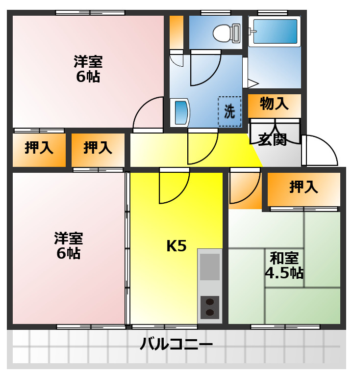 ベルメゾン志木の間取り