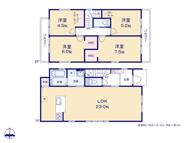 【区画図】 | 名古屋市中川区打出１丁目92『仲介料無料』新築戸建て | 2号棟
