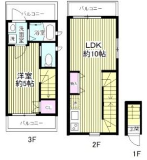 【間取り】 | チェスナッツ蒲田 | 間取りです。