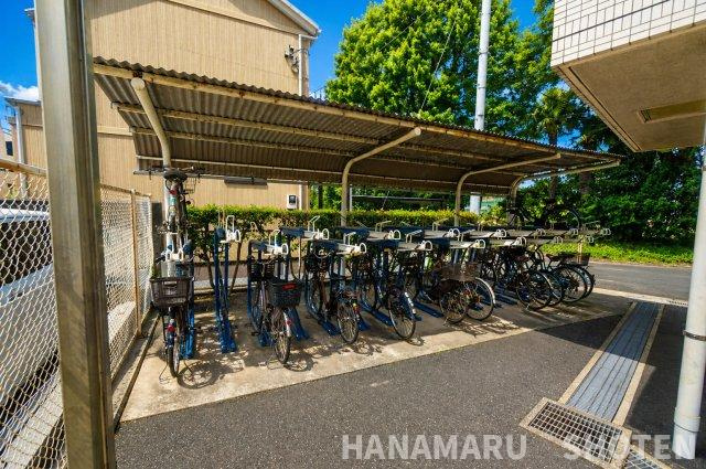 葛城ハイムの駐輪場