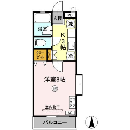 シャトーブリリアントの間取り