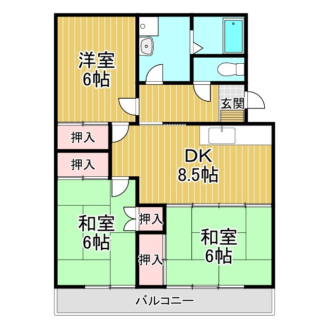 橋爪第一ビルの間取り