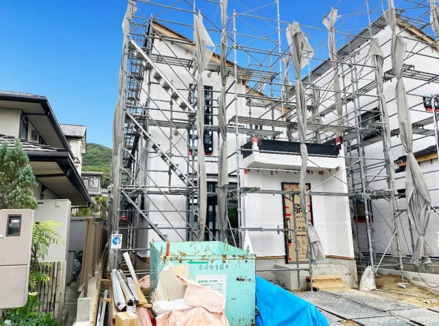 神戸市北区東有野台　新築一戸建ての外観|現在建築中！落ち着いた街並みで新生活を始めることが出来そう！周辺の物件も併せてご紹介させて頂きます！