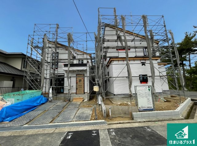 神戸市北区東有野台　新築一戸建ての外観|周辺は落ち着いた街並みの住宅地！子育てがしやすい住環境です！まだ未完成ですが、現地でしかわからない事もございます。是非一度ご覧ください。