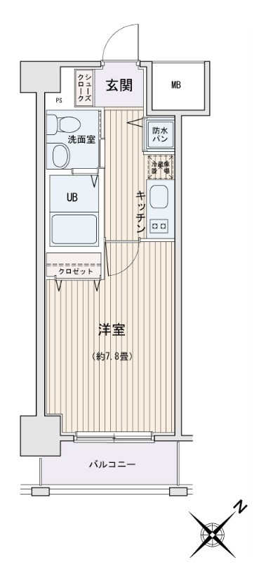 HF門前仲町レジデンスの間取り