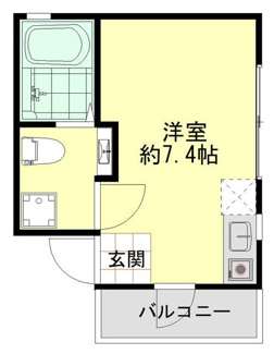 【間取り】 | アパートメント新小岩Ａ棟 | 間取りです。