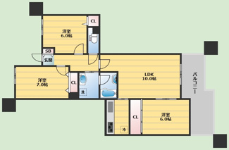 【間取り】 | リブレ上野東