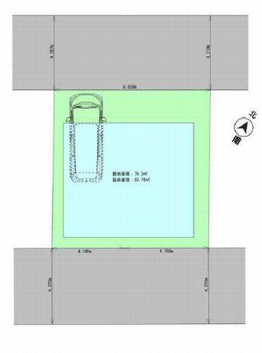 【仲介手数料０円】綾瀬市寺尾西1丁目　新築一戸建ての区画図|綾瀬市寺尾西1丁目　新築一戸建て