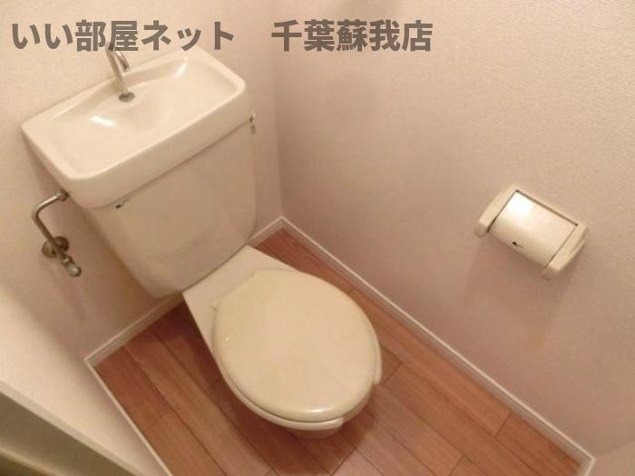 ヴェルメゾンおゆみ野Ｂのトイレ|落ち着いたトイレです