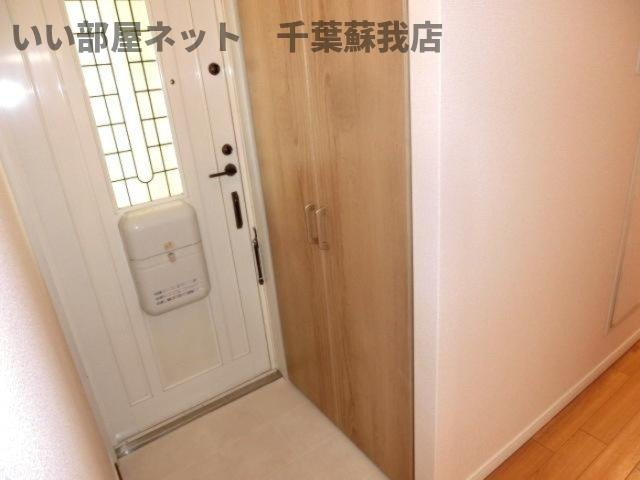 ヴェルメゾンおゆみ野Ｂの玄関|毎日通る玄関はこちらです