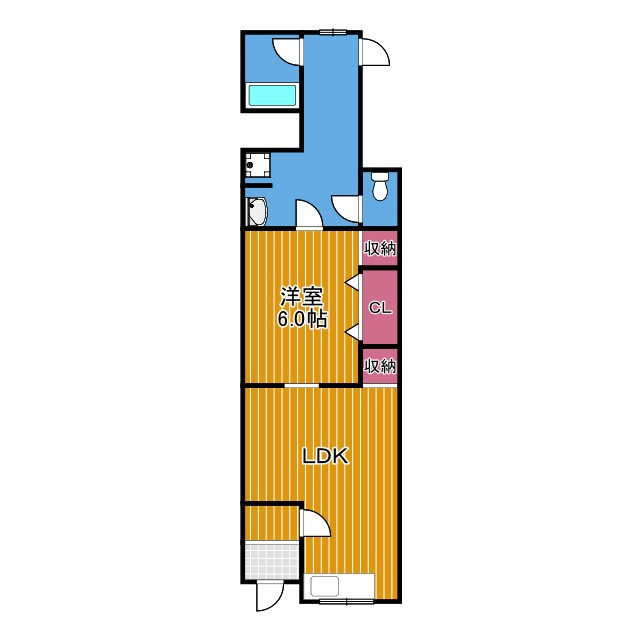 喜志新家1丁目貸家の間取り