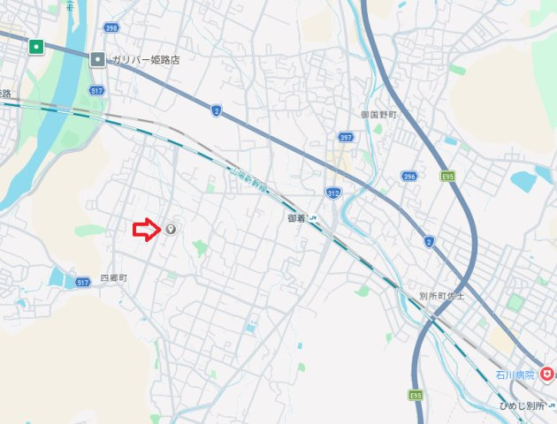 姫路市四郷町山脇第19（全2棟）3号棟の地図