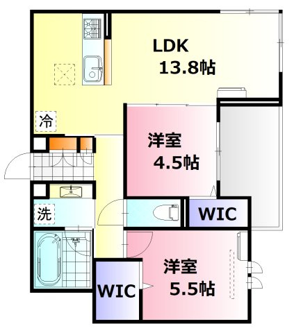 【間取り】 | ミルフォード皆実町