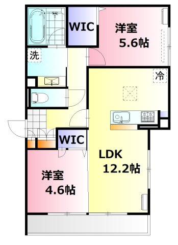【間取り】 | ミルフォード皆実町