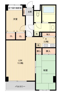 【間取り】 | コンフォート双葉（旧特優賃） | 間取りです。
