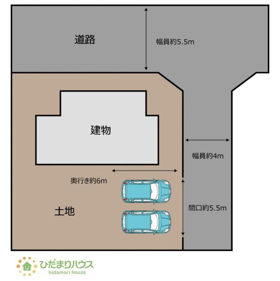 【区画図】 | つくば市高見原3丁目　中古戸建 | 角地につき陽当たり、風通し良好！