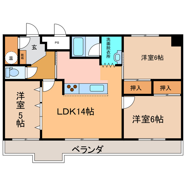 帯広マンション第3の間取り