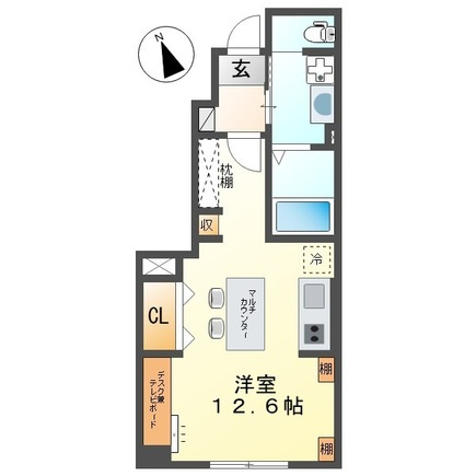 クレール輝の間取り|間取図