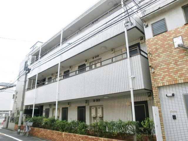 シャトーパールの外観|綺麗なタイル貼りのマンションです！