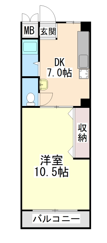コーポ甲南の間取り