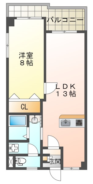 パレスタジオの間取り