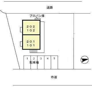 グランモア中野の駐車場