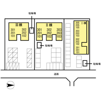 【区画図】 | シャルル　Ⅰ棟 | 配置図