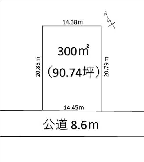 【土地図】 | 深谷市人見　680万　土地