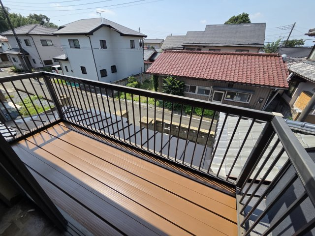 前橋市富士見町時沢　中古住宅のバルコニー|現地写真