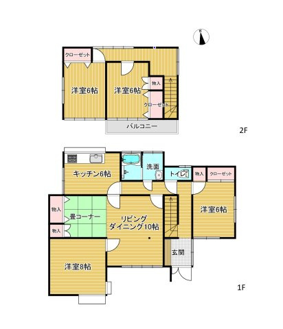 前橋市富士見町時沢　中古住宅の間取り|間取り変更で4LDKのお家に生まれ変わります！タタミコーナー付き！